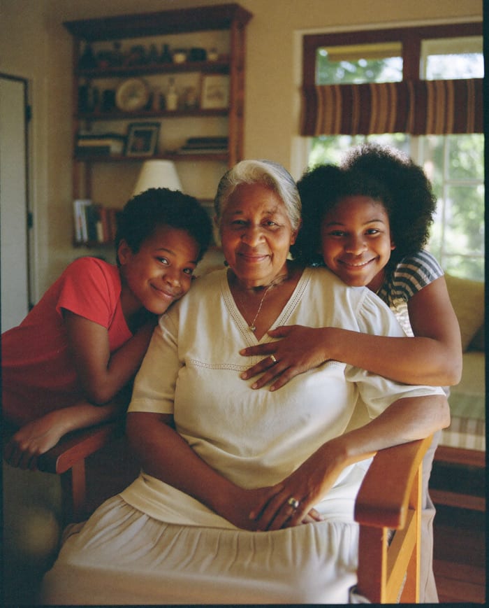 The Okafor family, memory care clients in Winnipeg